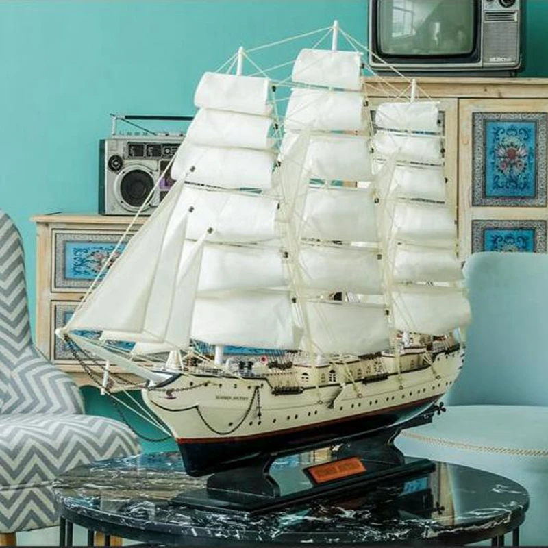 Wooden Sail Ship Model Simulation Craft Ship Model Solid Wood Ornaments Creative Homeware Shop Decoration Finland Swan
Wooden Sail Ship Model Simulation Craft Ship Model Solid Wood Ornaments Creative Homeware Shop Decoration Finland Swan