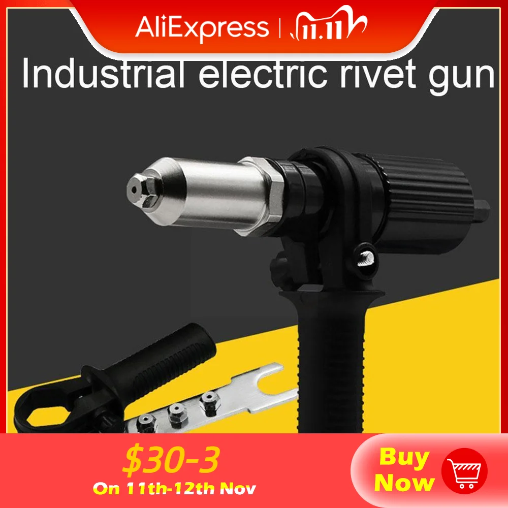Electric Rivet Gun 2.4mm, 3.2mm, 4.0mm, 4.8mm Rivet Tool Pull Rivet Drill Riveting Nut Adapter Cordless Gun Nut Insert Tool N3W2
Electric Rivet Gun 2.4mm, 3.2mm, 4.0mm, 4.8mm Rivet Tool Pull Rivet Drill Riveting Nut Adapter Cordless Gun Nut Insert Tool N3W2