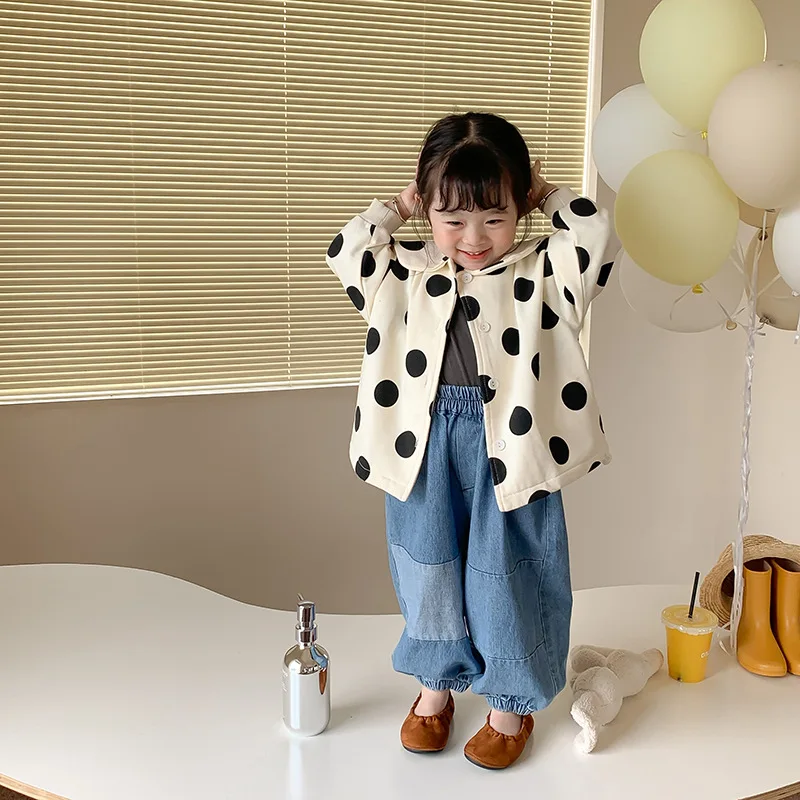 Kids Coats Autumn Winter Toddler Kids Baby Girl Polka Dot Outwear Coat Jackets Children Girls Single Breasted Jacket Cotton
Kids Coats Autumn Winter Toddler Kids Baby Girl Polka Dot Outwear Coat Jackets Children Girls Single Breasted Jacket Cotton