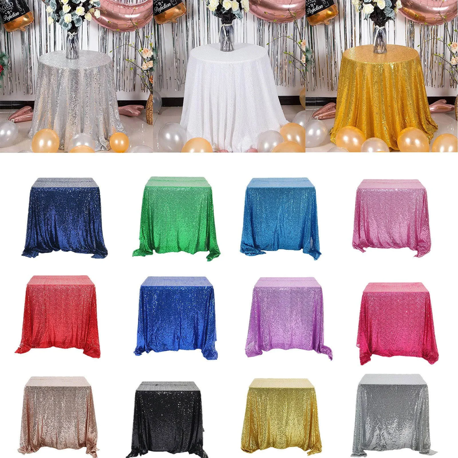 Round 60cm Sequin Tablecloth Glitter Table Cloth Wedding Banquet Christmas Birthday Party Decoration Home Gold Tea Tablecloth
Round 60cm Sequin Tablecloth Glitter Table Cloth Wedding Banquet Christmas Birthday Party Decoration Home Gold Tea Tablecloth