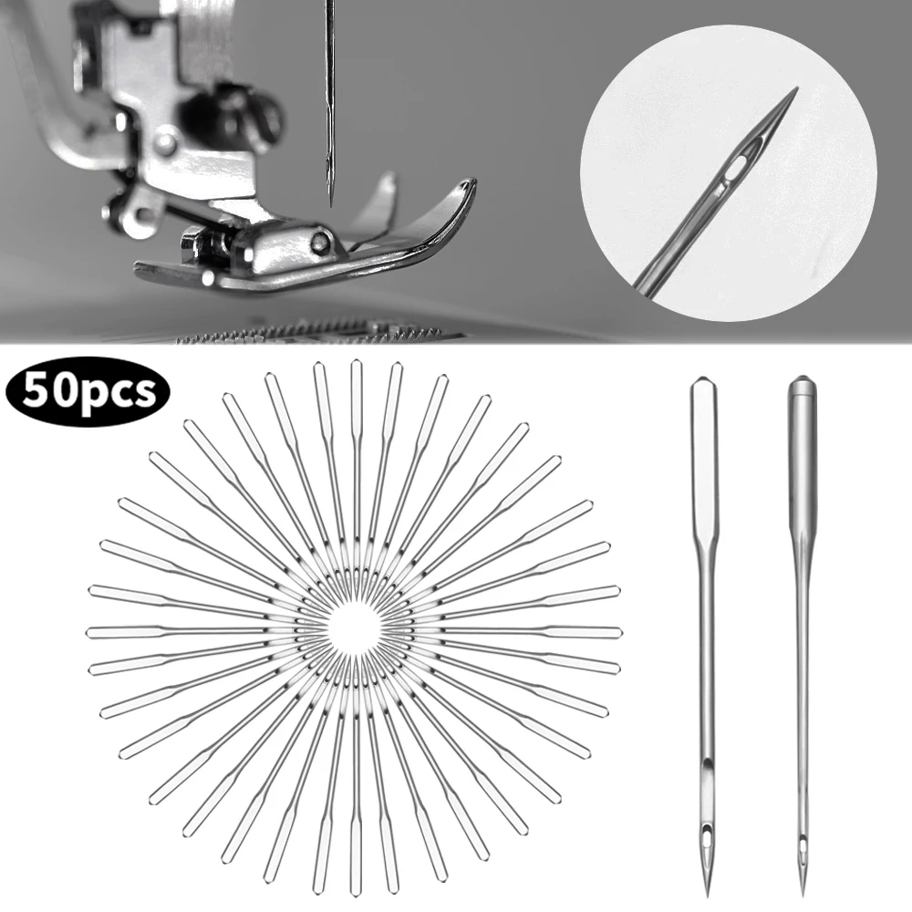50Pcs/set Sewing Machine Needles Sharp Stainless Steel Sewing Needles Leather Craft Repair Sewing Machine Needle Stitching Tools
50Pcs/set Sewing Machine Needles Sharp Stainless Steel Sewing Needles Leather Craft Repair Sewing Machine Needle Stitching Tools