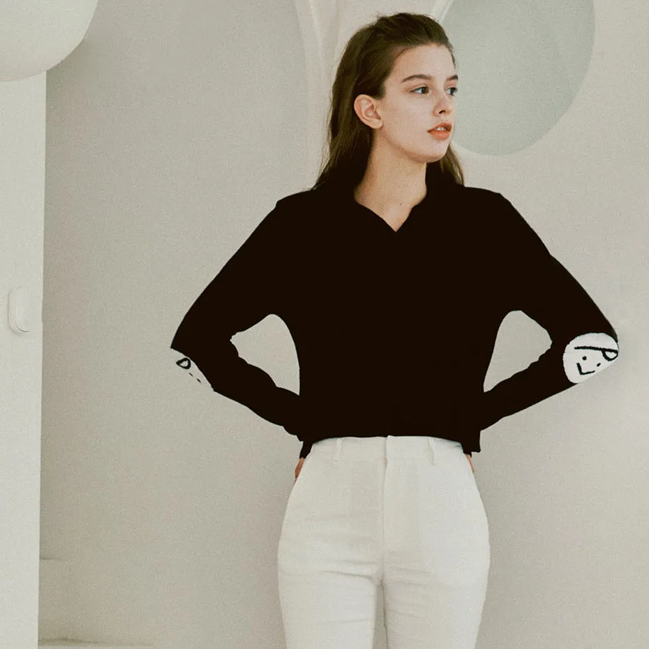 Brand Designer Pullover Women New Fashion Knitted Sweater with Detachable Collar Outdoor Casual Golf Knit Tops
Brand Designer Pullover Women New Fashion Knitted Sweater with Detachable Collar Outdoor Casual Golf Knit Tops