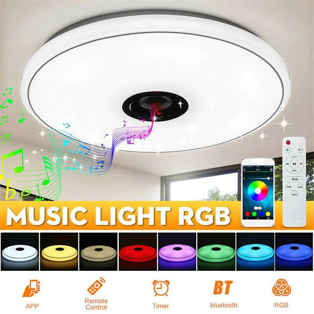 Современные светодиодсветодиодный RGB потолочные светильники, домашнее освещение, музыкальный динамик с управлением через приложение по ...
Современные светодиодсветодиодный RGB потолочные светильники, домашнее освещение, музыкальный динамик с управлением через приложение по ...