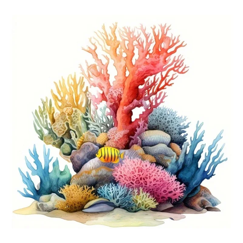 Водостойкая наклейка для туалета "Акварель океан коралл риф"
Водостойкая наклейка для туалета "Акварель океан коралл риф"