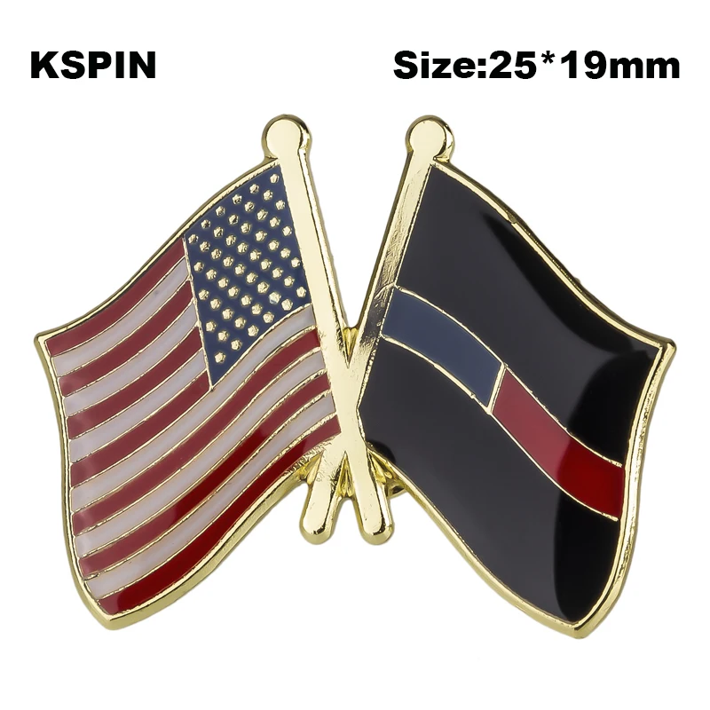 U.S.A & Thin Blue Red Line 2 Friendship Flag Badge National Flag Lapel Pin International Travel Pins Collections XY0651
U.S.A & Thin Blue Red Line 2 Friendship Flag Badge National Flag Lapel Pin International Travel Pins Collections XY0651