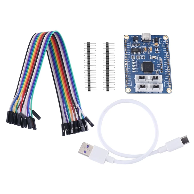 4-канальный модуль FT4232 с USB на TTL последовательный порт FT4232HL, макетная плата 5 В, несколько последовательных портов, 4-канальный комплект запасных частей
4-канальный модуль FT4232 с USB на TTL последовательный порт FT4232HL, макетная плата 5 В, несколько последовательных портов, 4-канальный комплект запасных частей