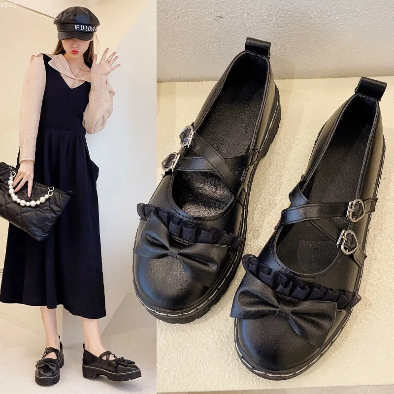 Soft Sister Loli Uniform Jk Small Leather Shoes Female 2022 New Flat Shallow Mouth Bow Retro All-match Single Shoes
Soft Sister Loli Uniform Jk Small Leather Shoes Female 2022 New Flat Shallow Mouth Bow Retro All-match Single Shoes