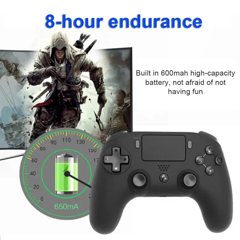 For Sensor Function Gamepad 360° Joystick Wireless Game Handle Compatible Wireless Gamepad Game Accessories Black
For Sensor Function Gamepad 360° Joystick Wireless Game Handle Compatible Wireless Gamepad Game Accessories Black