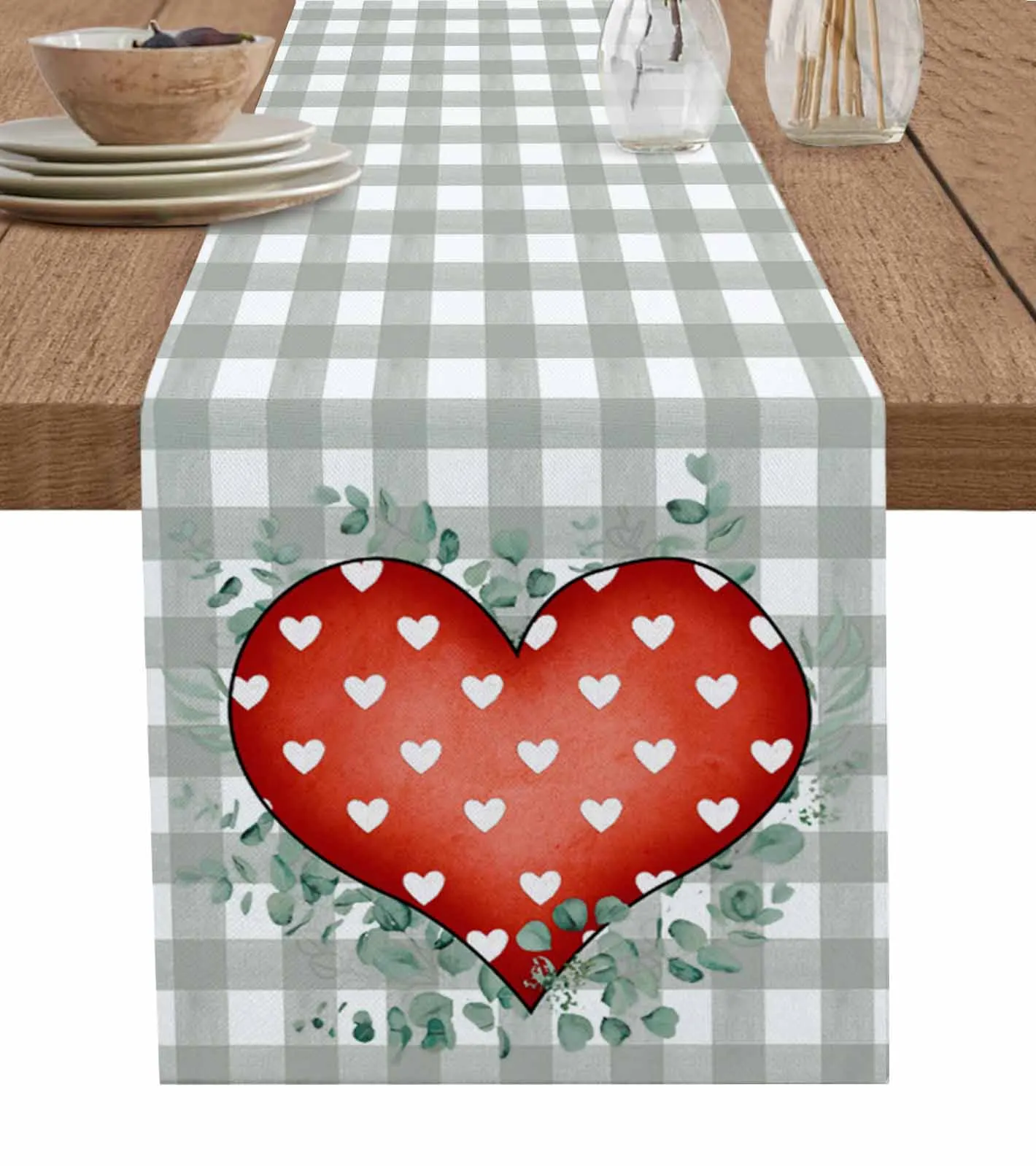 Valentine'S Day Love Eucalyptus Leaves Table Runner Luxury Wedding Decor Table Runner Home Dining Holiday Decor Tablecloth
Valentine'S Day Love Eucalyptus Leaves Table Runner Luxury Wedding Decor Table Runner Home Dining Holiday Decor Tablecloth