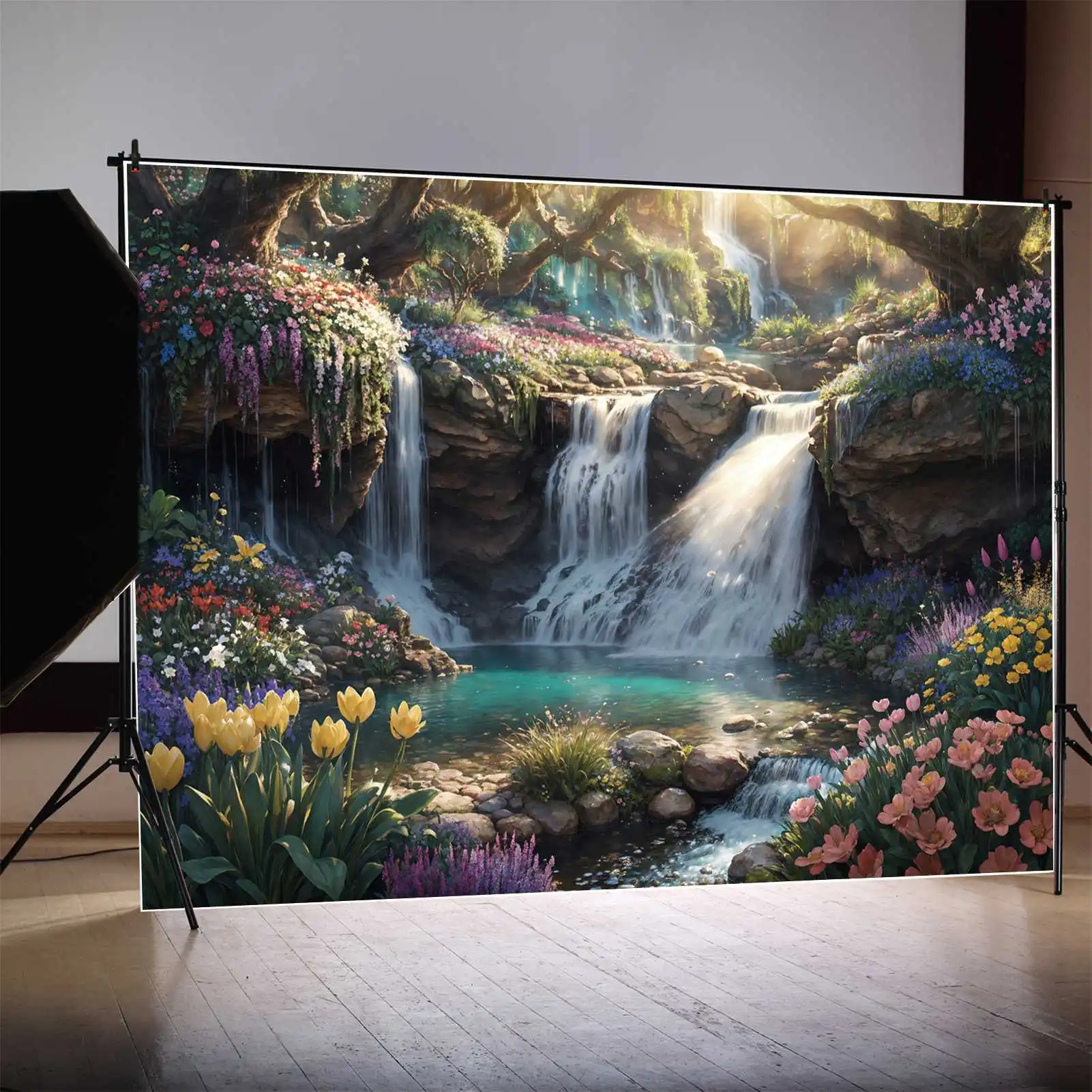 Waterfall Flowers Party Backdrops Photography Decoration Spring Gold Sunshine Customized Baby Photo Backgrounds
Waterfall Flowers Party Backdrops Photography Decoration Spring Gold Sunshine Customized Baby Photo Backgrounds