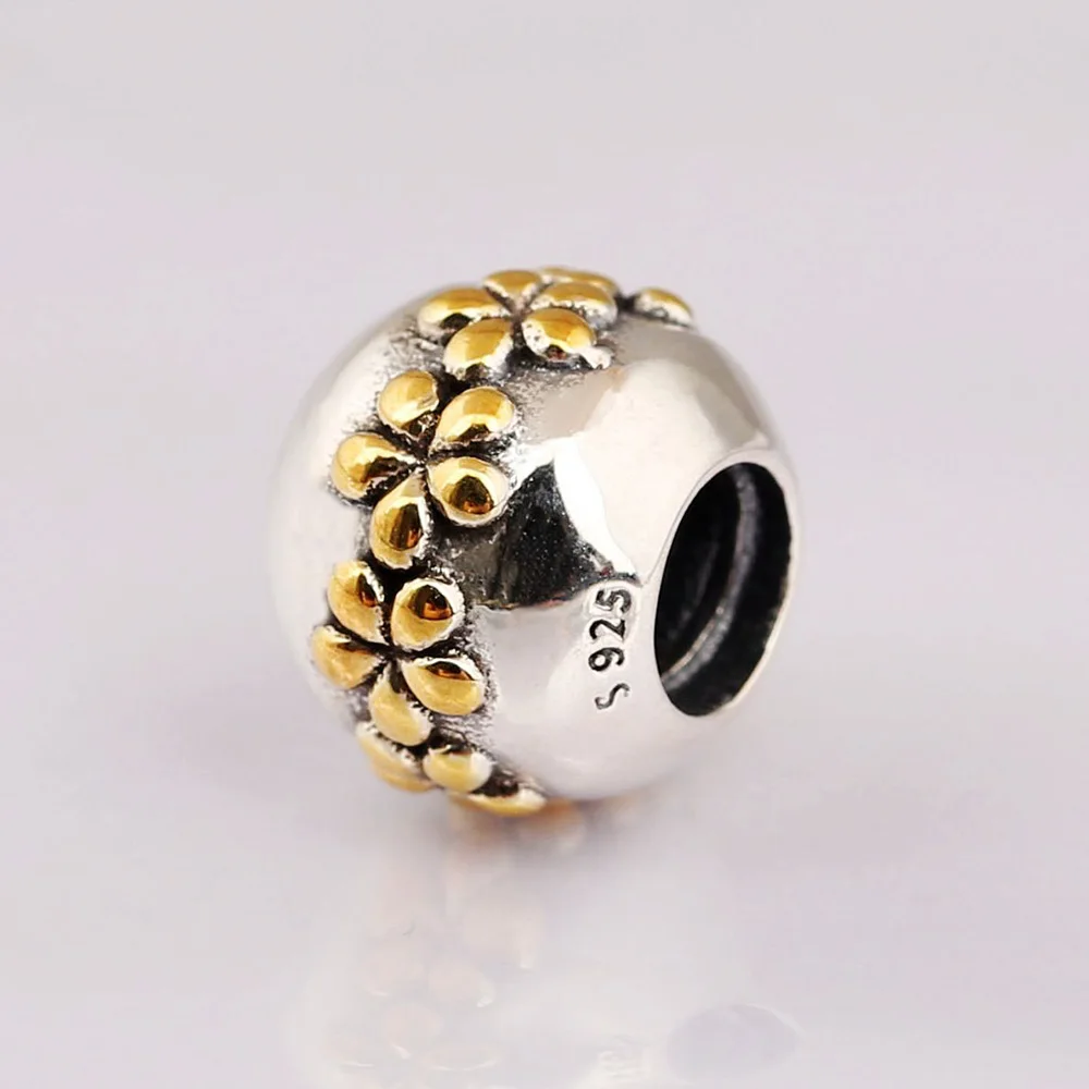 Authentic 925 Sterling Silver Bead Golden Flowers All Around Charm Fit Pandora Women Bracelet Bangle Gift DIY Jewelry
Authentic 925 Sterling Silver Bead Golden Flowers All Around Charm Fit Pandora Women Bracelet Bangle Gift DIY Jewelry