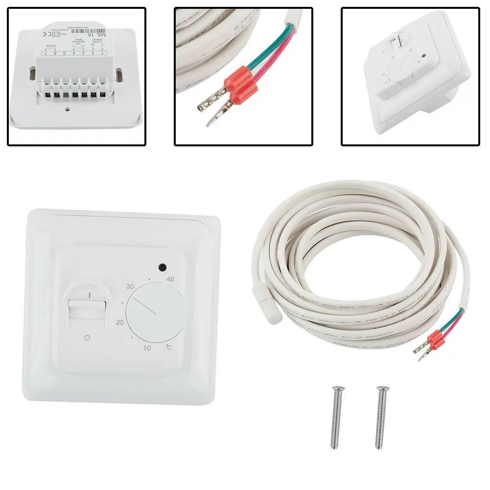5-40 ℃ Mechanical Temperature Controller Electric Under Floor Heating Thermostat Control Switch With Floor Sensor 86*86mm
5-40 ℃ Mechanical Temperature Controller Electric Under Floor Heating Thermostat Control Switch With Floor Sensor 86*86mm