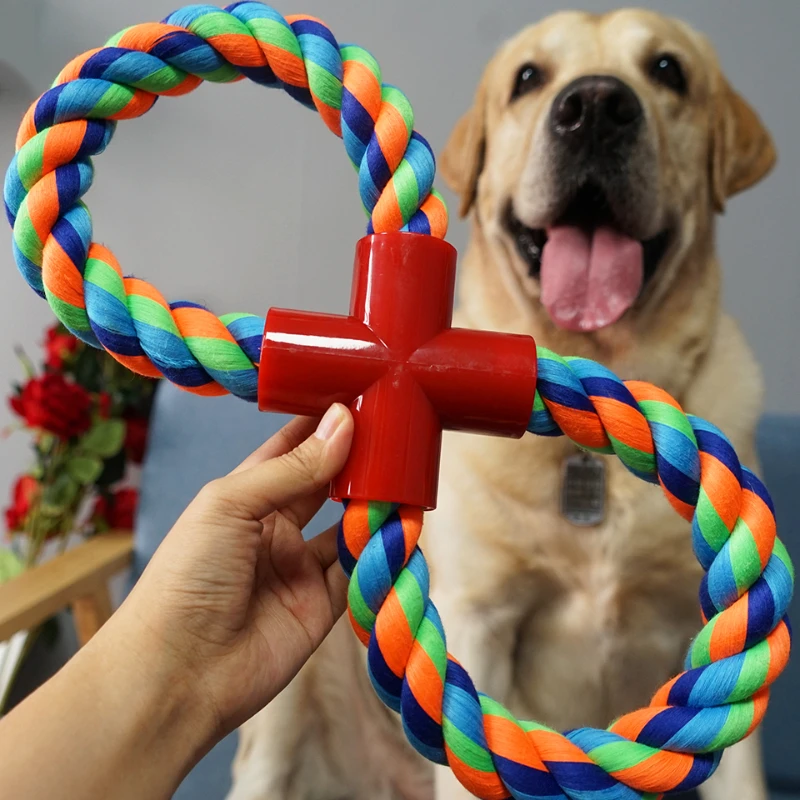 Pet Dog Puppy Double Knot Chew Rope Knot Toys Clean Teeth Durable Braided Bone Rope Pet Molar Toy Pet Supplies
Pet Dog Puppy Double Knot Chew Rope Knot Toys Clean Teeth Durable Braided Bone Rope Pet Molar Toy Pet Supplies