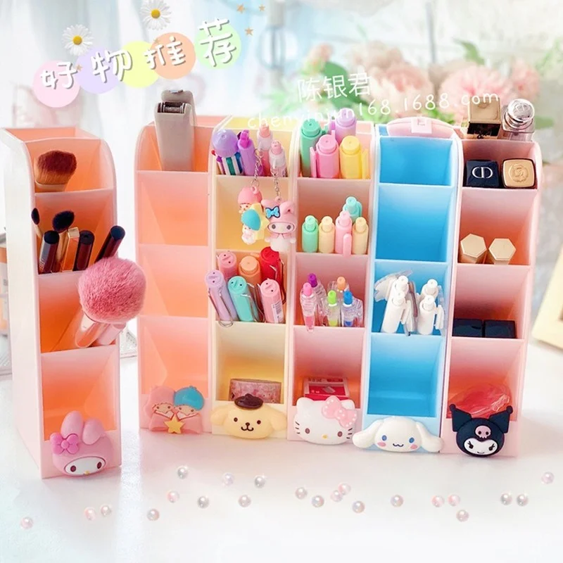Sanrio Hello Kitty Cinnamoroll Kuromi Cartoon Anime Cute Oblique Desktop Pen Holder Stationery Storage Tube Red Makeup Brush Box
Sanrio Hello Kitty Cinnamoroll Kuromi Cartoon Anime Cute Oblique Desktop Pen Holder Stationery Storage Tube Red Makeup Brush Box