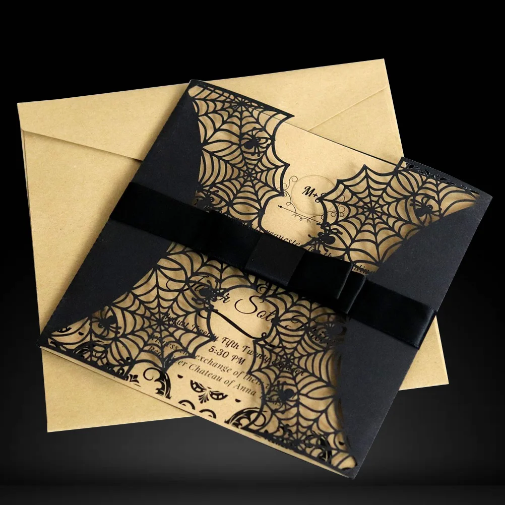 Invitationinvitations Party Bowknotcut Hallow Wedding Birthdayhorror Spiderweb Spider Hollow Kits Invites Shower Baby Greeting 
Invitationinvitations Party Bowknotcut Hallow Wedding Birthdayhorror Spiderweb Spider Hollow Kits Invites Shower Baby Greeting