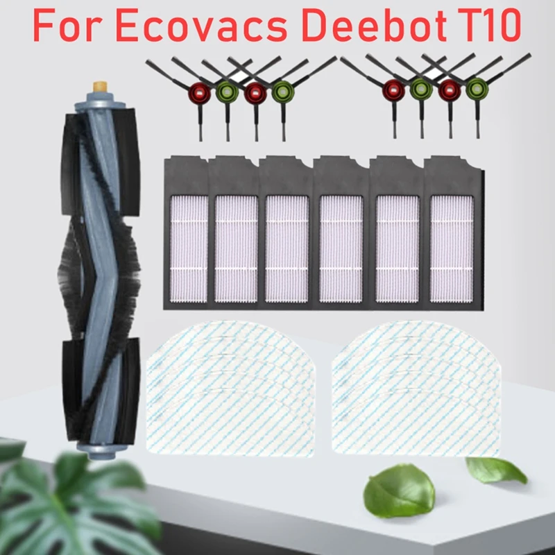 25Pcs Main Side Brushes Hepa Filter Mop Cloth For Ecovacs Deebot T10 Robotic Vacuum Cleaner Replacement Accessories
25Pcs Main Side Brushes Hepa Filter Mop Cloth For Ecovacs Deebot T10 Robotic Vacuum Cleaner Replacement Accessories