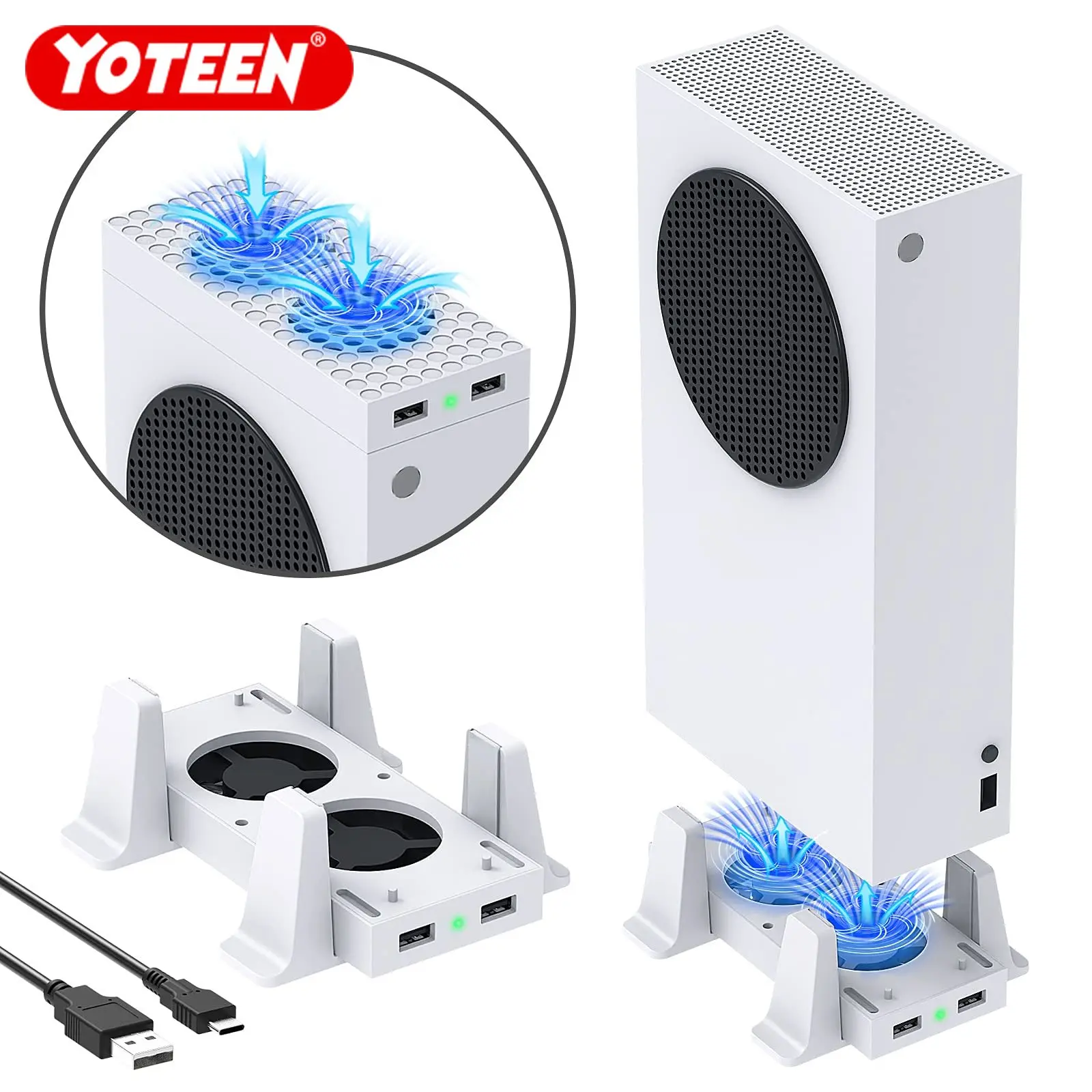 Охлаждающая подставка Yoteen для Xbox Series S, двойной регулируемый охлаждающий вентилятор, система охлаждения, аксессуары для док-станции и 2 дополнительных порта USB
Охлаждающая подставка Yoteen для Xbox Series S, двойной регулируемый охлаждающий вентилятор, система охлаждения, аксессуары для док-станции и 2 дополнительных порта USB