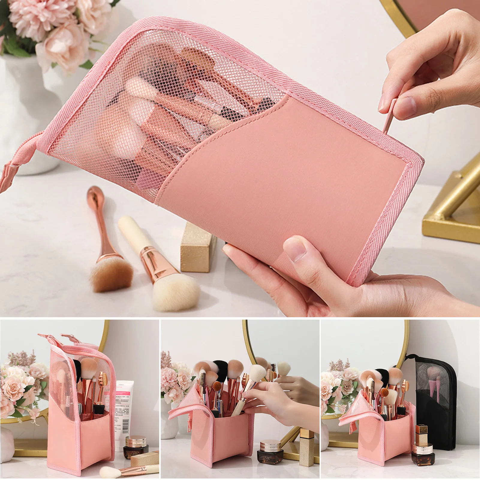 Outdoor Travel Cosmetic Bag For Women Nylon Waterproof Storage Pouch Portable Makeup Brush Holder Organizer Bags With Zipper
Outdoor Travel Cosmetic Bag For Women Nylon Waterproof Storage Pouch Portable Makeup Brush Holder Organizer Bags With Zipper