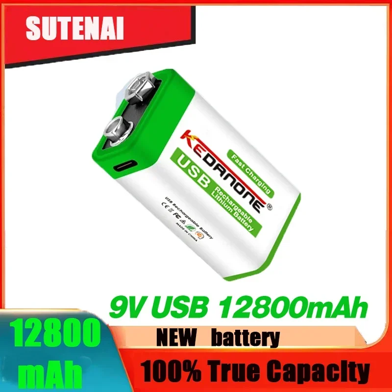 2023 9V 12800mAh li-ion Rechargeable battery Micro USB Batteries 9V lithium for Multimeter Microphone Toy Remote Control KTV use
2023 9V 12800mAh li-ion Rechargeable battery Micro USB Batteries 9V lithium for Multimeter Microphone Toy Remote Control KTV use