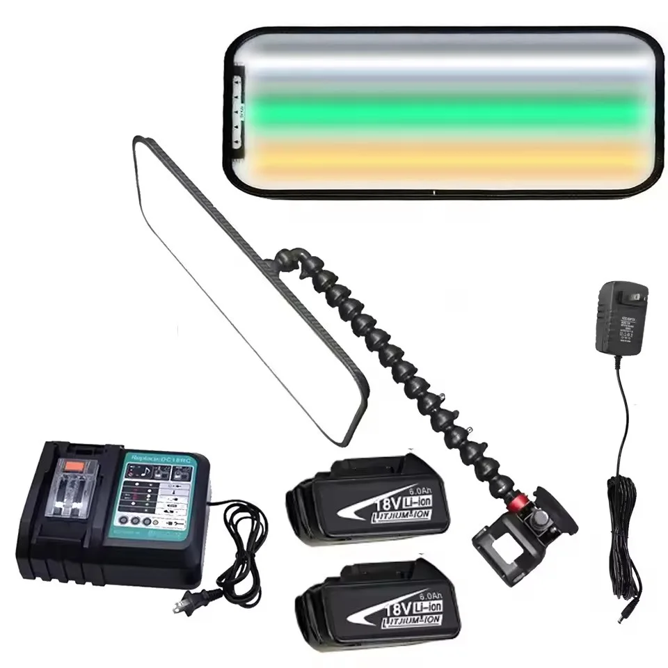Большой автомобильный вмятин PDR-светильник 60 см с двумя батареями емкостью 6000 мАч и док-станцией для быстрой зарядки, 12 стилей освещения, регулировка цветов
Большой автомобильный вмятин PDR-светильник 60 см с двумя батареями емкостью 6000 мАч и док-станцией для быстрой зарядки, 12 стилей освещения, регулировка цветов