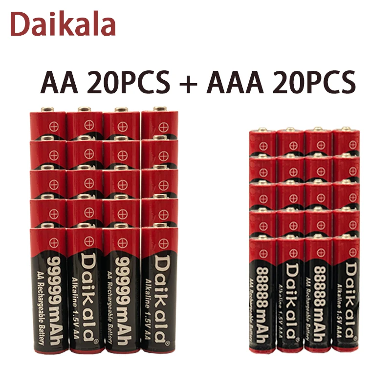 

Aste alkaline battery for clocks, toys, and cameras, 1.5V, AA, 99999 mAh, 1.5V, AAA, 88888 mAh, rechargeable battery. Brand New