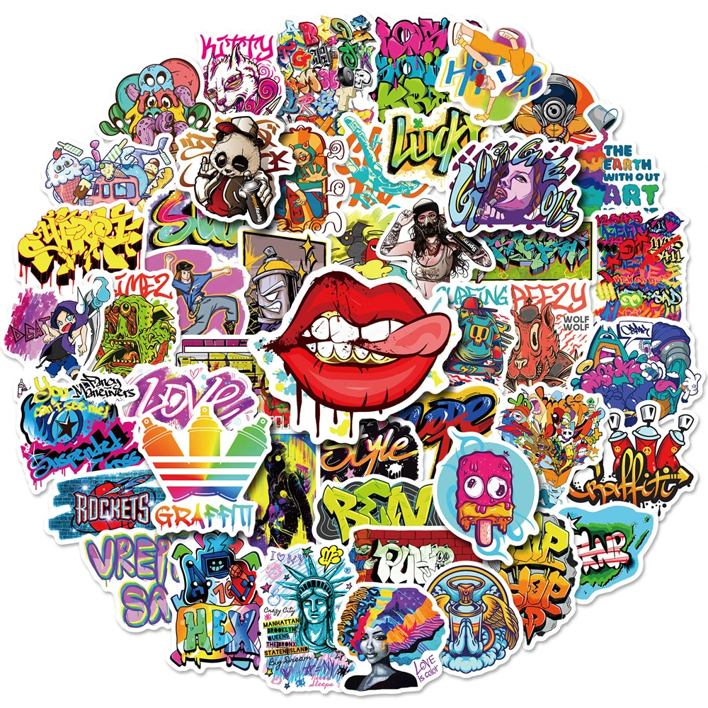 10/50 Pcs Hip Hop Fashion Street Graffiti Sticker Decoration DIY Student Hand Account Tables And Chairs Thin Waterproof Stickers
10/50 Pcs Hip Hop Fashion Street Graffiti Sticker Decoration DIY Student Hand Account Tables And Chairs Thin Waterproof Stickers