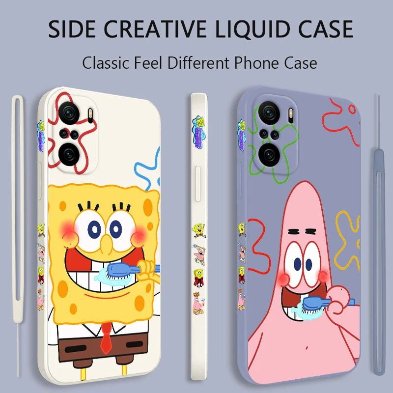 Cute SpongeBob brush teeth Phone Case For Xiaomi Redmi Note 11 11S 11T 10S 10 9S 9T 9 8 Pro Plus 5G Liquid Left Rope Cover
Cute SpongeBob brush teeth Phone Case For Xiaomi Redmi Note 11 11S 11T 10S 10 9S 9T 9 8 Pro Plus 5G Liquid Left Rope Cover