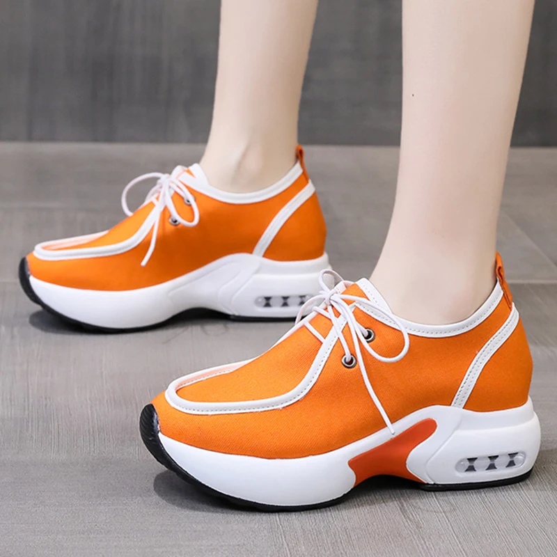 Lucyever Thick Sole Womens Canvas Sneakers 2022 Autumn Air Cushion Platform Sports Shoes Woman Plus Size Lace Up Casual Shoes
Lucyever Thick Sole Womens Canvas Sneakers 2022 Autumn Air Cushion Platform Sports Shoes Woman Plus Size Lace Up Casual Shoes