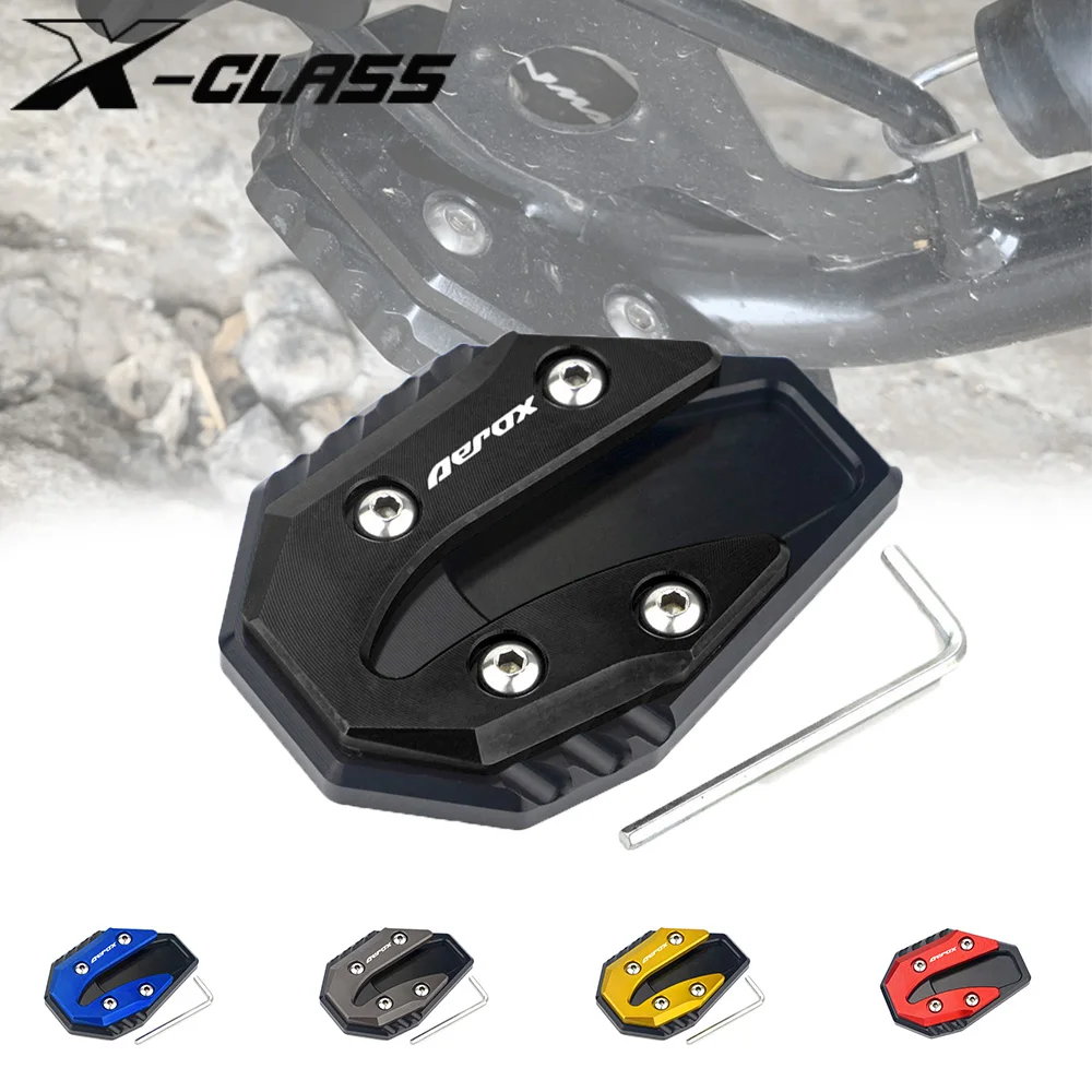 

Motorcycle Side Stand Enlarger Kickstand Enlarge Plate CNC Aluminum Accessories for YAMAHA Aerox 155 NVX 155 NVX V1 V2 2016-2021