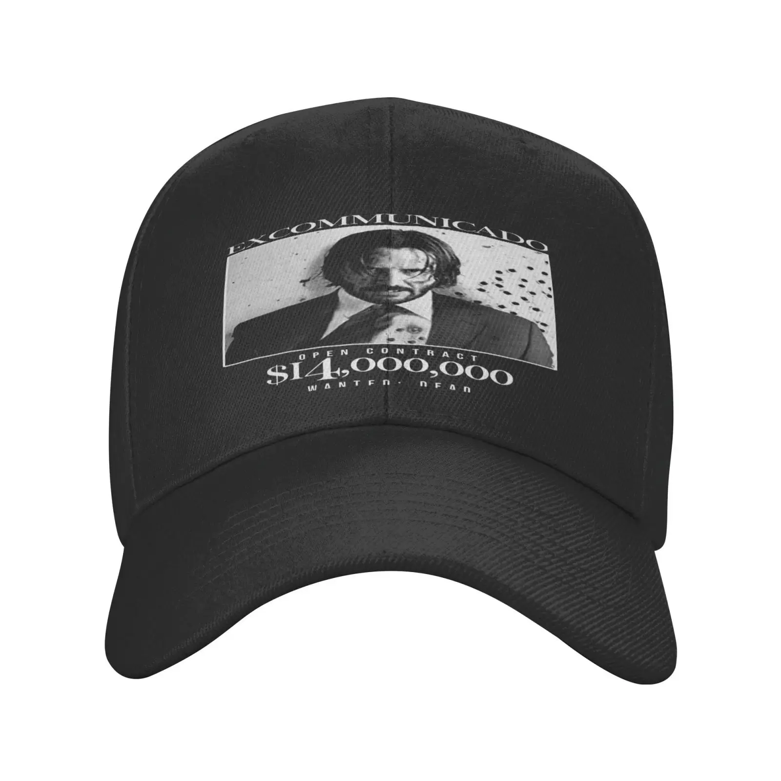 

John Wick Baba Yaga Excommunicado Open Baseball Cap For Men Custom Logo Designer Hat Men's Caps Cowboy Hat Summer Women's Caps