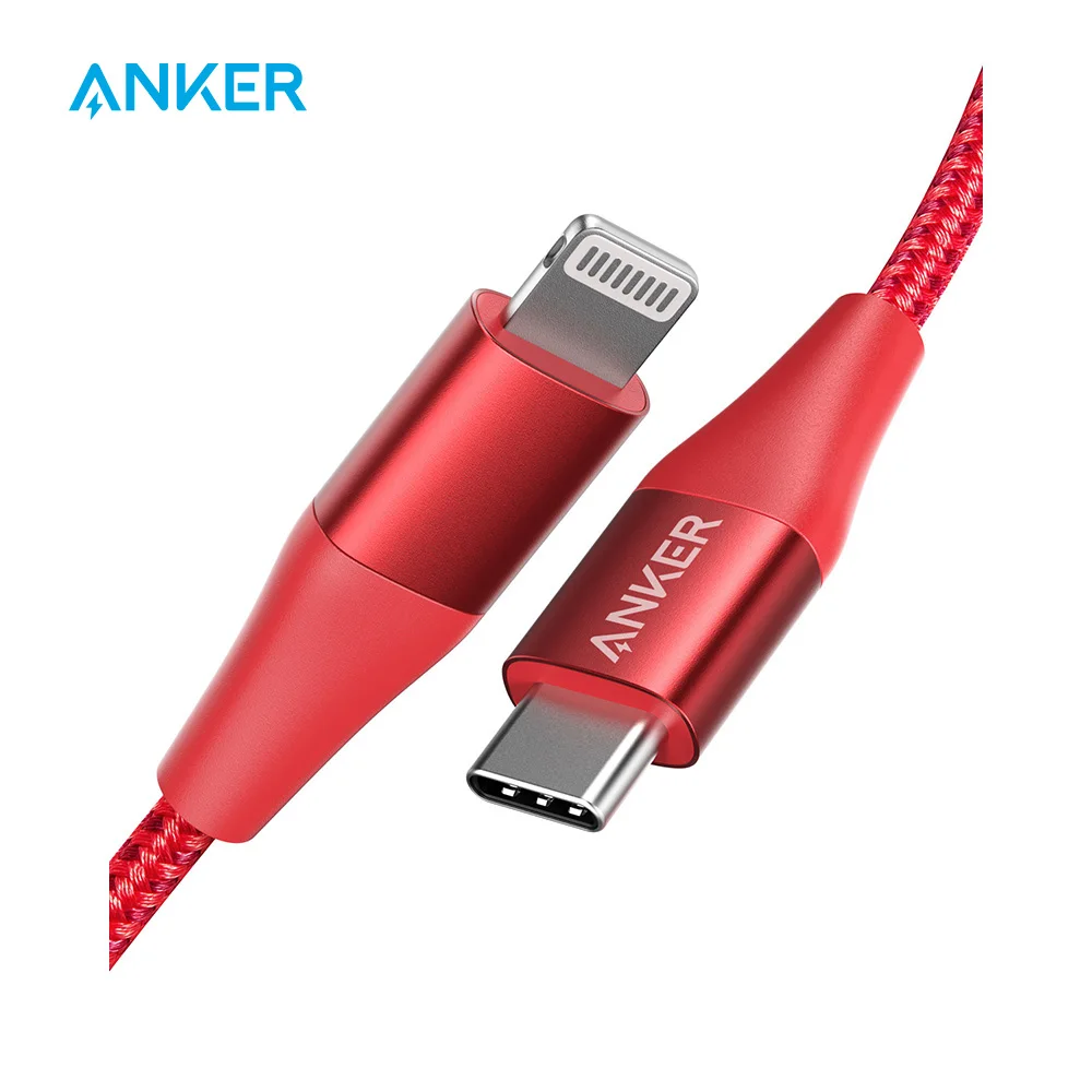 Anker USB C to Lightning Cable,Mfi Certified,Powerline+ II Nylon Braided,for iPhone 11/11 pro/X/XS etc, Supports Power Delivery
Anker USB C to Lightning Cable,Mfi Certified,Powerline+ II Nylon Braided,for iPhone 11/11 pro/X/XS etc, Supports Power Delivery