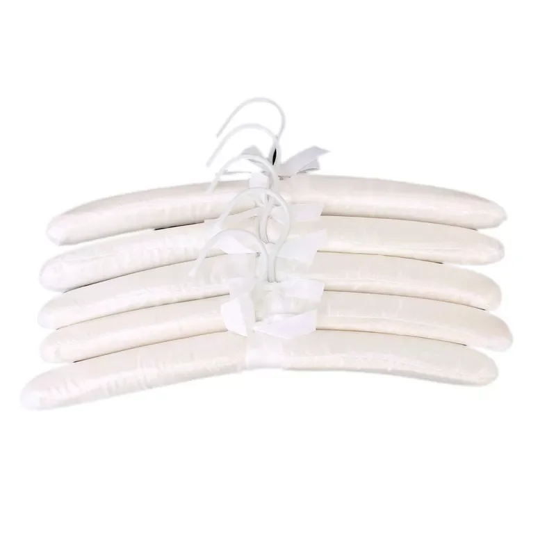 5PCS/Pack High Quality Sponge Silk Satin Cloth Hangers White Clothes Hanger Holder Storage Rack
5PCS/Pack High Quality Sponge Silk Satin Cloth Hangers White Clothes Hanger Holder Storage Rack