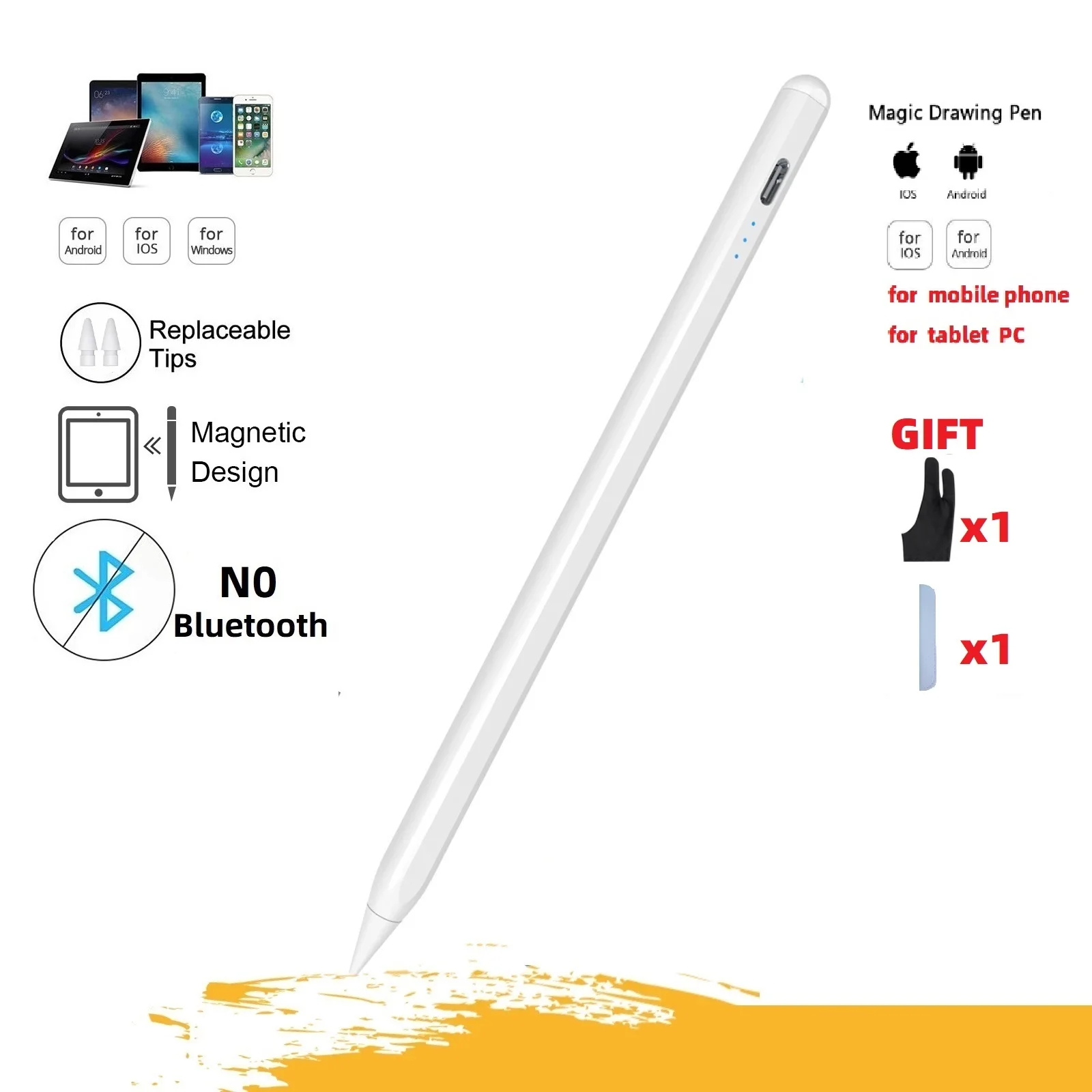 

YP Stylus Pen for Capacitive Touch Screen Compatible with Android/IOS Cellphone/Most Smartphones and Tablets