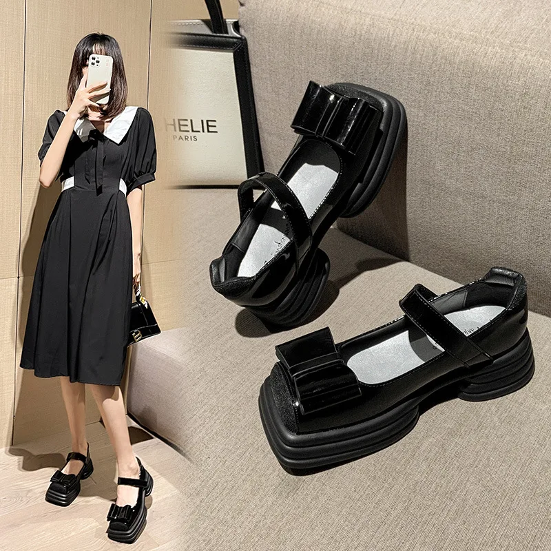 Туфли дерби женские из лакированной кожи, квадратный носок, бант, балетки, платформа, оксфорды, высокий каблук, летняя обувь
Туфли дерби женские из лакированной кожи, квадратный носок, бант, балетки, платформа, оксфорды, высокий каблук, летняя обувь