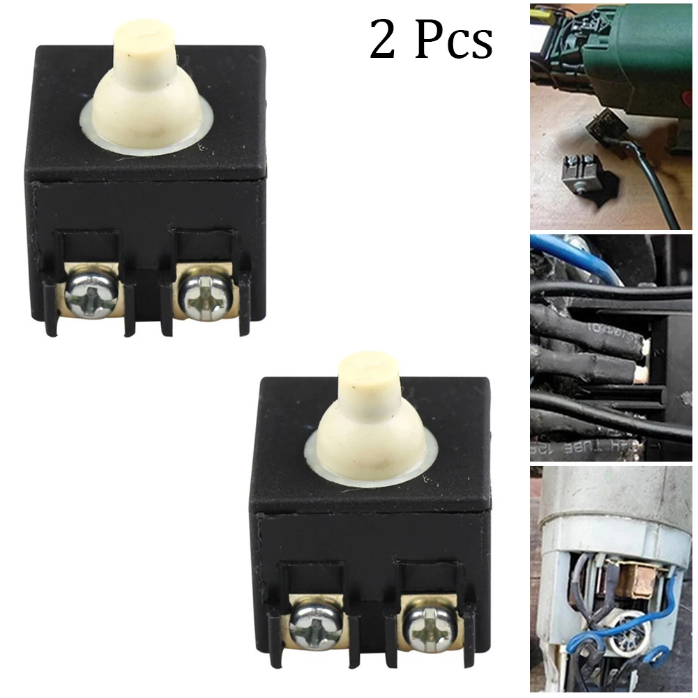2Pcs 2.5x2.5cm 250V 6A Push Button Switch For Angle Grinder Plastic Housing Angle Grinder Replacement Switches
2Pcs 2.5x2.5cm 250V 6A Push Button Switch For Angle Grinder Plastic Housing Angle Grinder Replacement Switches