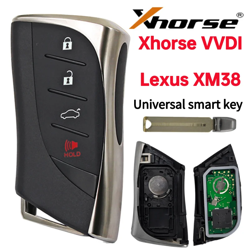 

VVDI Xhorse XM38 Universal Smart Key fob for Lexus ES RX NX LX 2018-2023 4D 8A 4A Chip 0440 3590 AA BA Type Generate by Ke