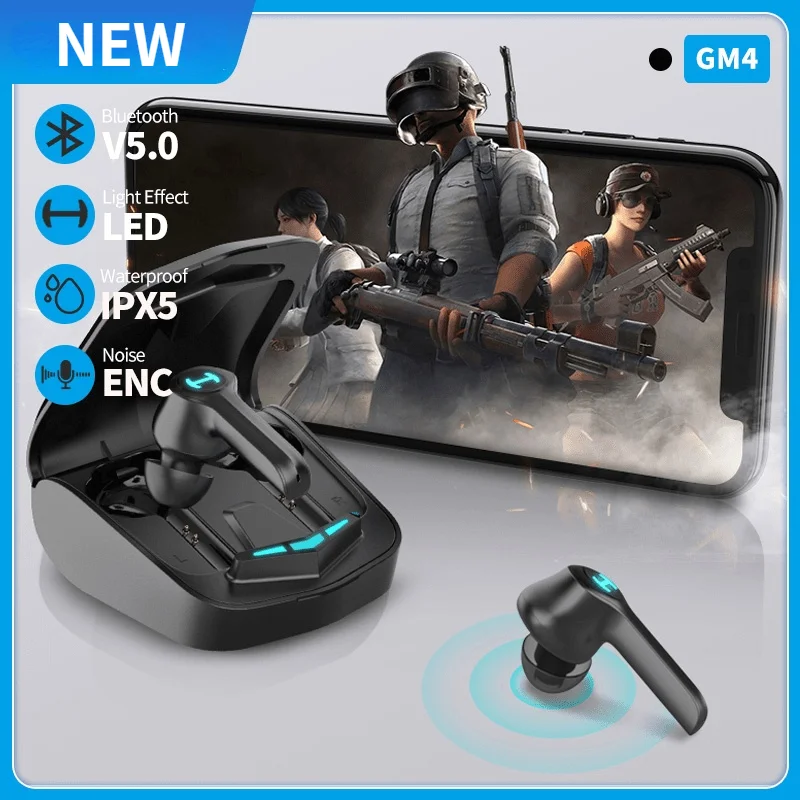 2021New GM4 Wireless Earphone Gaming Headphone Bluetooth 5.0 PixArt Low Latency Touch Control Noise-cancellation Voice Assistant
2021New GM4 Wireless Earphone Gaming Headphone Bluetooth 5.0 PixArt Low Latency Touch Control Noise-cancellation Voice Assistant