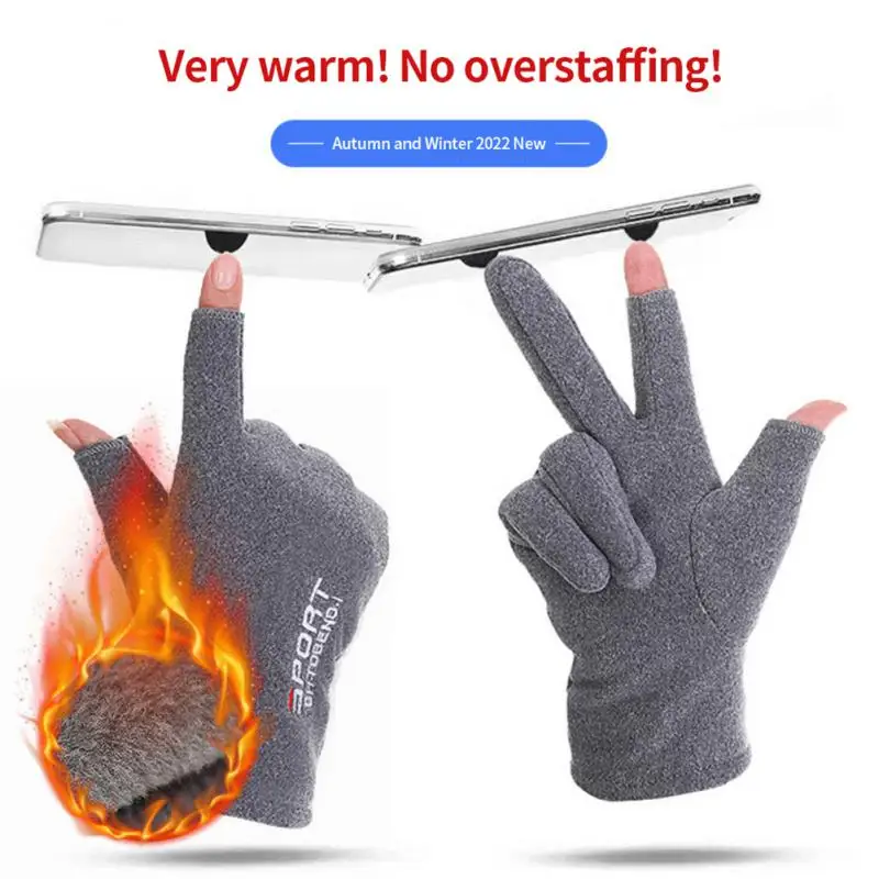 Autumn And Winter Velvet Gloves Thickened Plush Outdoor Cycling And Driving Men Women Warm Two Finger Touch Screen Gloves
Autumn And Winter Velvet Gloves Thickened Plush Outdoor Cycling And Driving Men Women Warm Two Finger Touch Screen Gloves