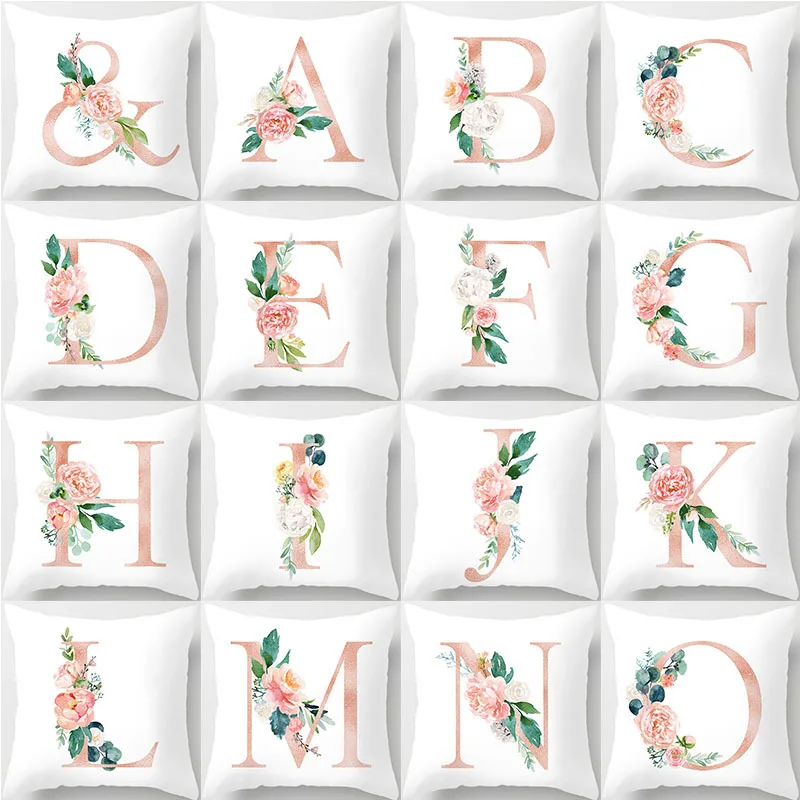 2022 New Fashion Pink 26 English Letters Pattern Throw Pillow Case Home Fabric Sofa Modern Style Decorative Couch Cushion Cover
2022 New Fashion Pink 26 English Letters Pattern Throw Pillow Case Home Fabric Sofa Modern Style Decorative Couch Cushion Cover