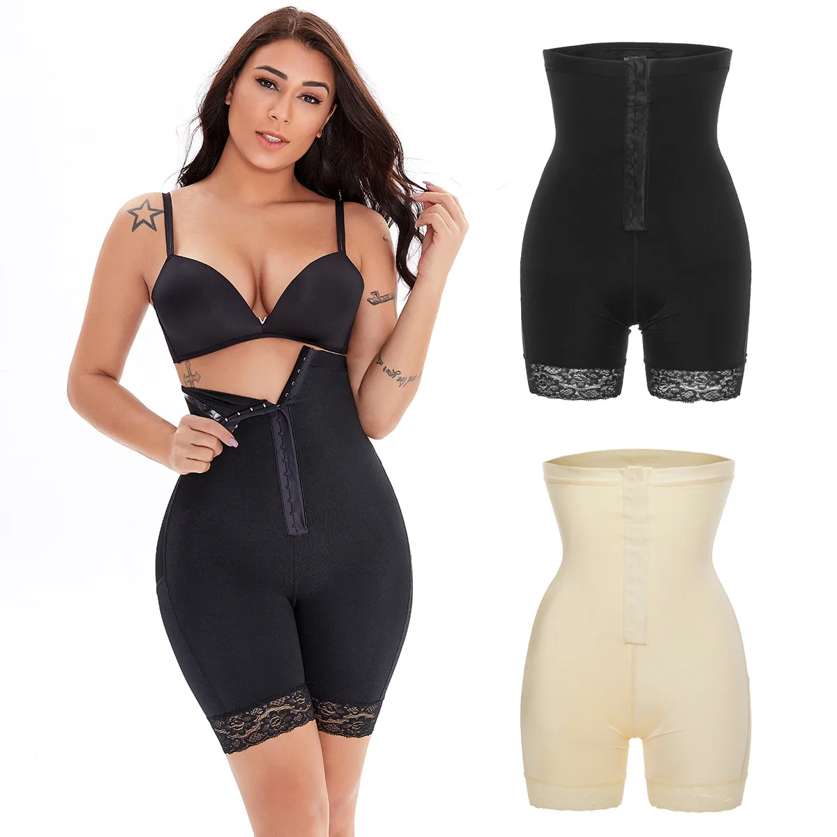 Women's Abdomen Control Hip-Lifting Pants Lace High Waist Body Fitness Breasted Shorts Belly Slimming Shapewear Best Bodi Shaper
Women's Abdomen Control Hip-Lifting Pants Lace High Waist Body Fitness Breasted Shorts Belly Slimming Shapewear Best Bodi Shaper