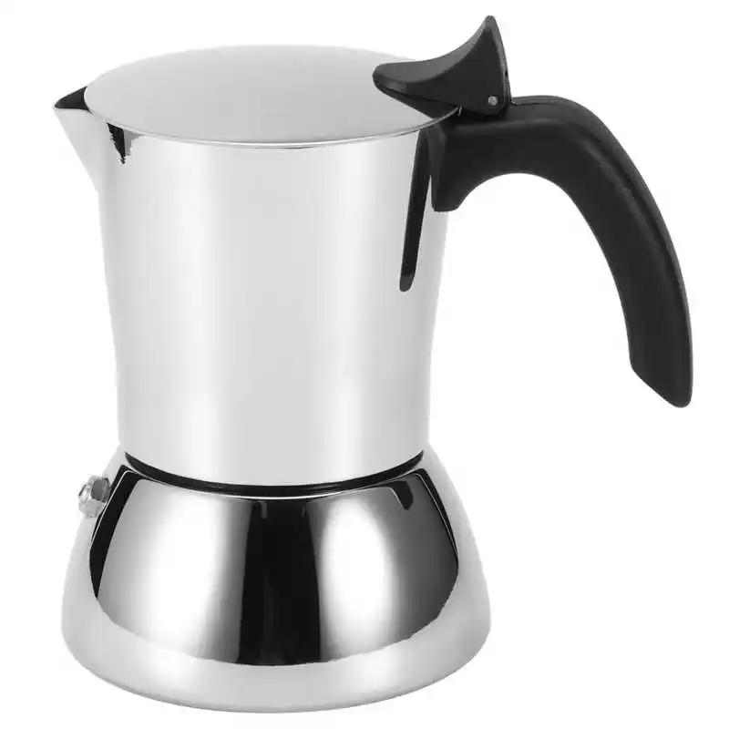304 Stainless Steel Coffee Maker Mocha Pot Extraction Kettle for Home Coffee Shop Use Portable Coffee Maker Machine
304 Stainless Steel Coffee Maker Mocha Pot Extraction Kettle for Home Coffee Shop Use Portable Coffee Maker Machine