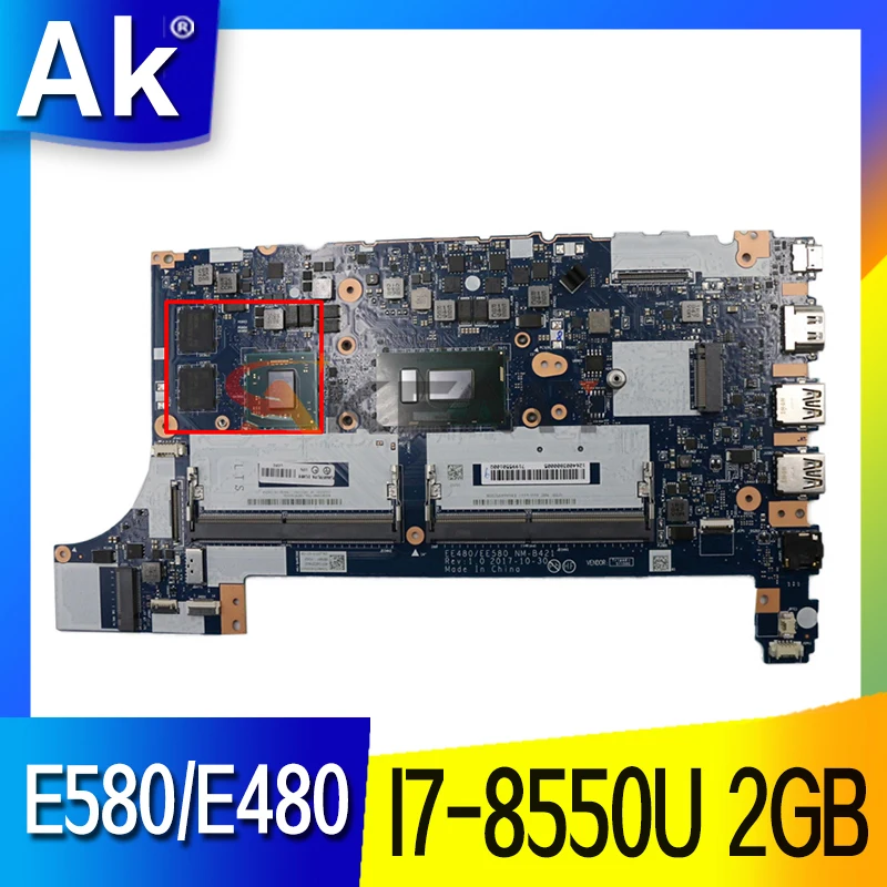NM-B421 For Lenovo Thinkpad E580/E480 Laptop Motherboard EE480/EE580 NM-B421 CPU I7-8550U GPU AMD 2GB WIN DDR4 100% Fully Tested
NM-B421 For Lenovo Thinkpad E580/E480 Laptop Motherboard EE480/EE580 NM-B421 CPU I7-8550U GPU AMD 2GB WIN DDR4 100% Fully Tested