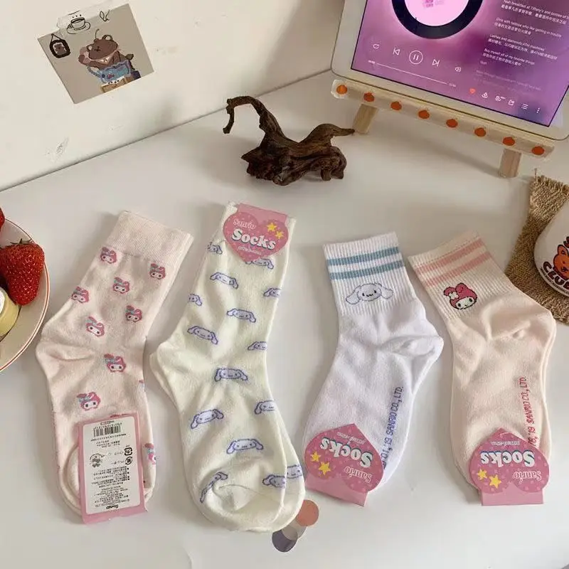 Sweet Sanrio Kawaii Anime Cinnamoroll My Melody Socks Girly Heart Lovely Stocking Cute Cartoon Student Toys for Girls
Sweet Sanrio Kawaii Anime Cinnamoroll My Melody Socks Girly Heart Lovely Stocking Cute Cartoon Student Toys for Girls