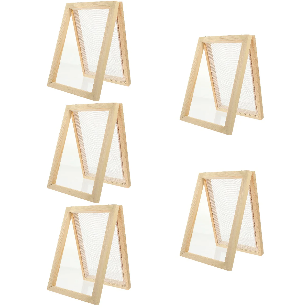 5pcs Children DIY Paper Tool Wooden Paper Making Mold Frame Paper Making Screen 
5pcs Children DIY Paper Tool Wooden Paper Making Mold Frame Paper Making Screen