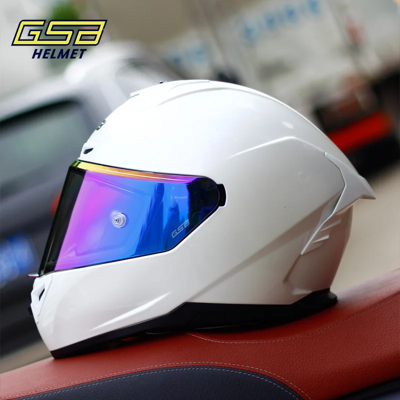 

GSB Motorcycle Helmet Men and Women Full Face Helmet Motocross Helmets Four Seasons Riding Safety Racing Helmet Capacete De Moto