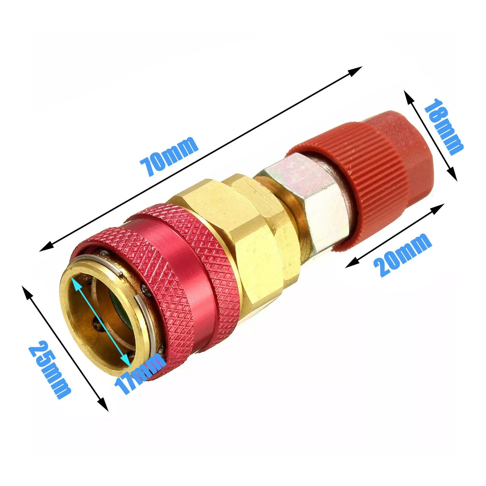 1Pcs Freon R134A H/L Auto Car Quick Coupler Connector Brass Adapters Air Conditioning Refrigerant Adjustable AC Manifold Gauge
1Pcs Freon R134A H/L Auto Car Quick Coupler Connector Brass Adapters Air Conditioning Refrigerant Adjustable AC Manifold Gauge
