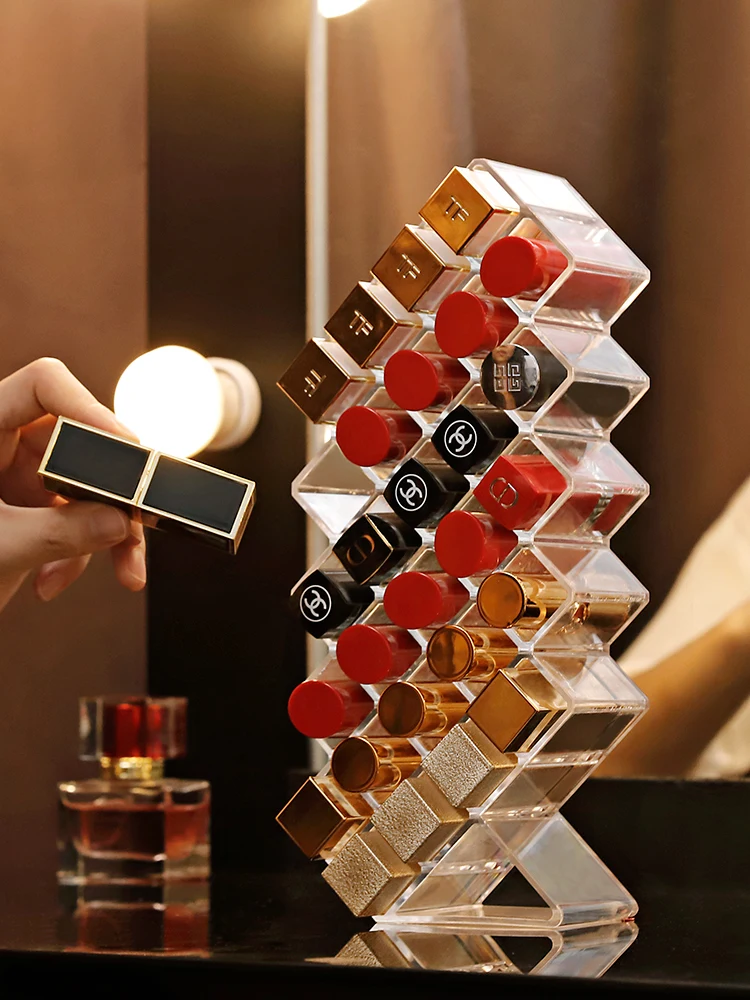 10/16/28 Spaces Grid Cosmetic Lipstick Acrylic Storage Box Lip Balm Salve Organizer Makeup Brush Holder Display Stand Rack
10/16/28 Spaces Grid Cosmetic Lipstick Acrylic Storage Box Lip Balm Salve Organizer Makeup Brush Holder Display Stand Rack