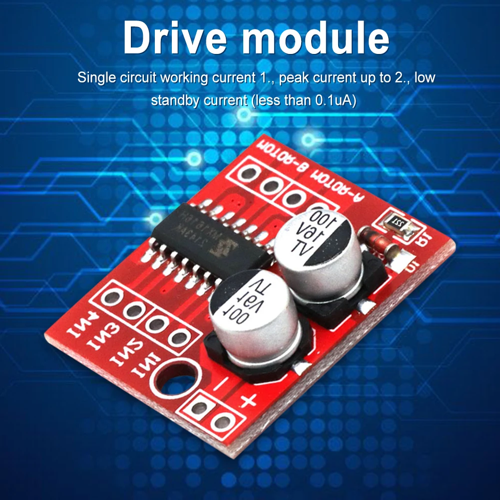 L298N 2-Way DC Dual H-Bridge Motor Driver Module DC 2V-10V 1.5A Driver Board Module PWM Speed Wide Voltage Range Motor Driver
L298N 2-Way DC Dual H-Bridge Motor Driver Module DC 2V-10V 1.5A Driver Board Module PWM Speed Wide Voltage Range Motor Driver