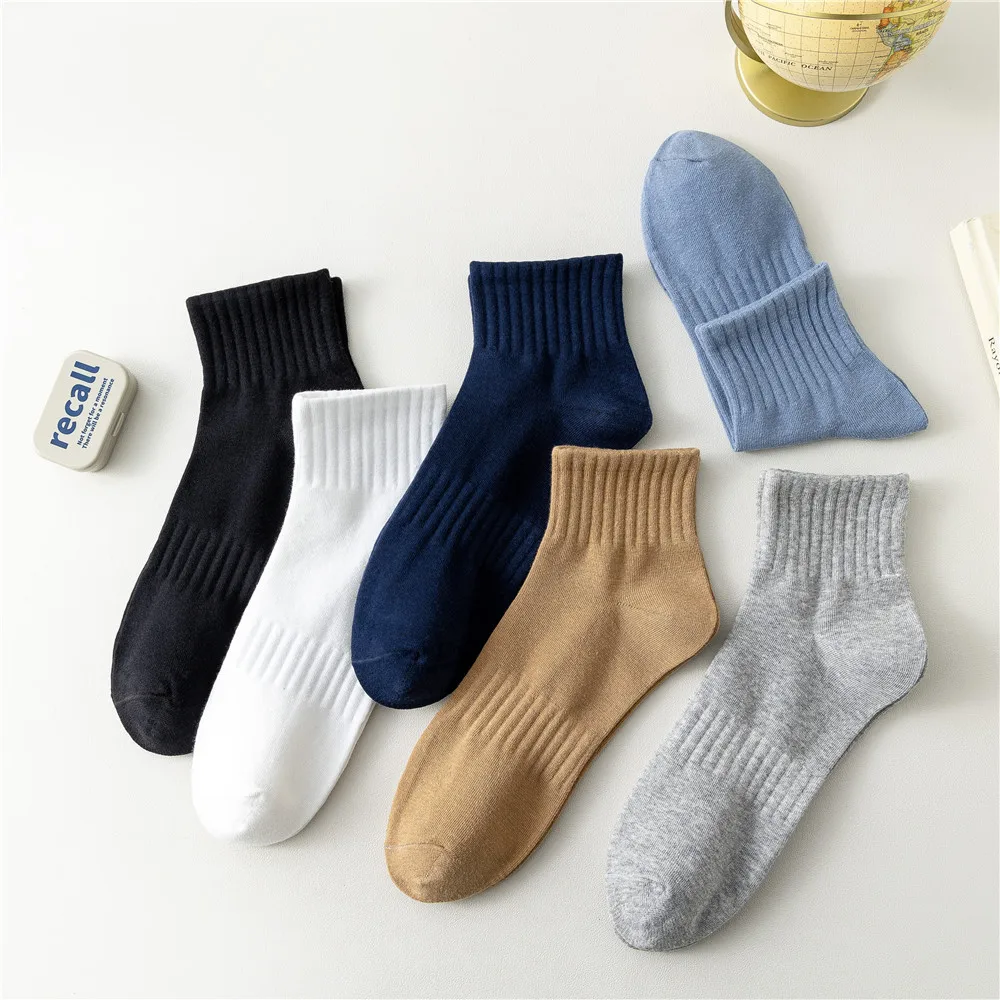 2023 New Men's Socks 100% Cotton Breathable Sweat Absorption Solid Color Casual Tube Socks Spring Autumn Seasons Sports Socks
2023 New Men's Socks 100% Cotton Breathable Sweat Absorption Solid Color Casual Tube Socks Spring Autumn Seasons Sports Socks