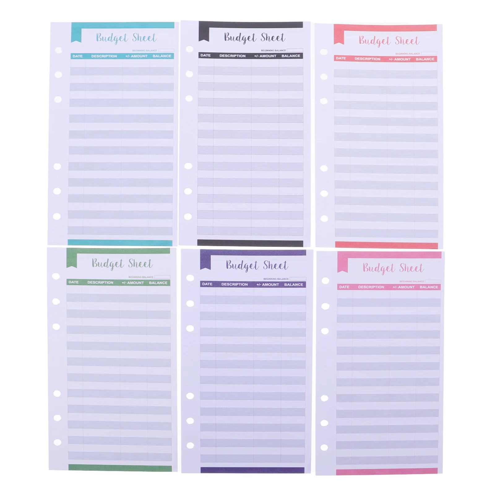20 Pcs Budget Card Binder Sheets Hole Pocket Wallet Money Organizer Office Notepad Worksheet
20 Pcs Budget Card Binder Sheets Hole Pocket Wallet Money Organizer Office Notepad Worksheet